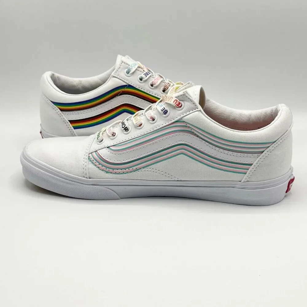 Vans Old Skool Pride White Sneakers - US Men’s 10